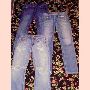 Maurice's/Bigstar/A&F👖Lot of 3 Substandard Jeans